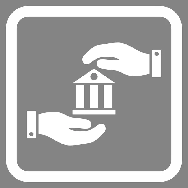 Serviço bancário Flat Vector Icon — Vetor de Stock