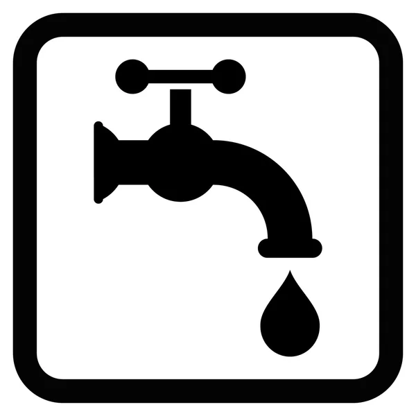 Wody wodociągowej płaski wektor ikona — Wektor stockowy