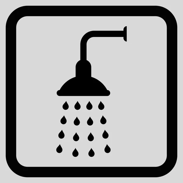 Icona vettoriale piatto doccia — Vettoriale Stock
