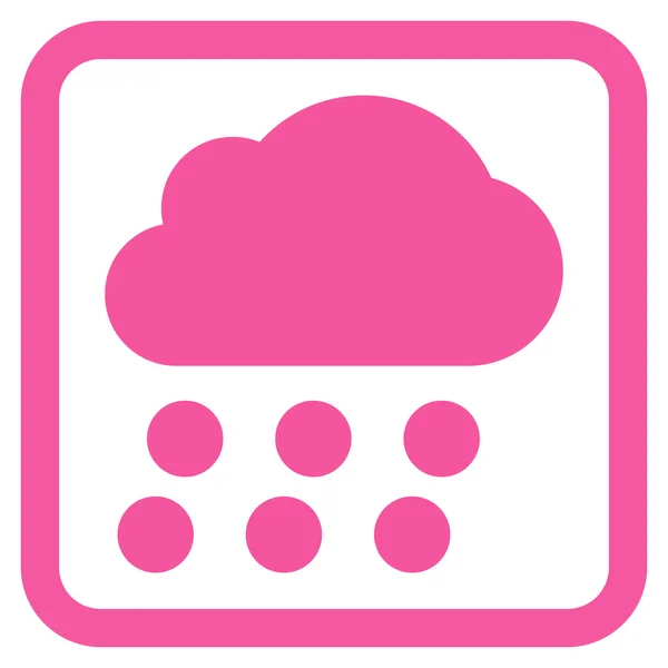 Icône vectorielle plate de nuage de pluie — Image vectorielle