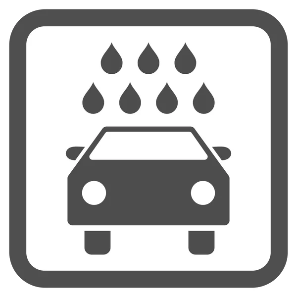 Icona vettoriale piatto doccia auto — Vettoriale Stock