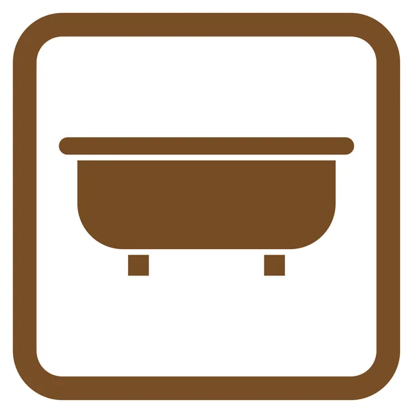 Badkuip platte vectoricoon — Stockvector