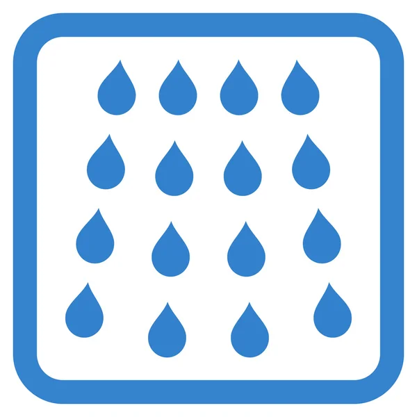 Drops Flat Vector Icon — Stock Vector