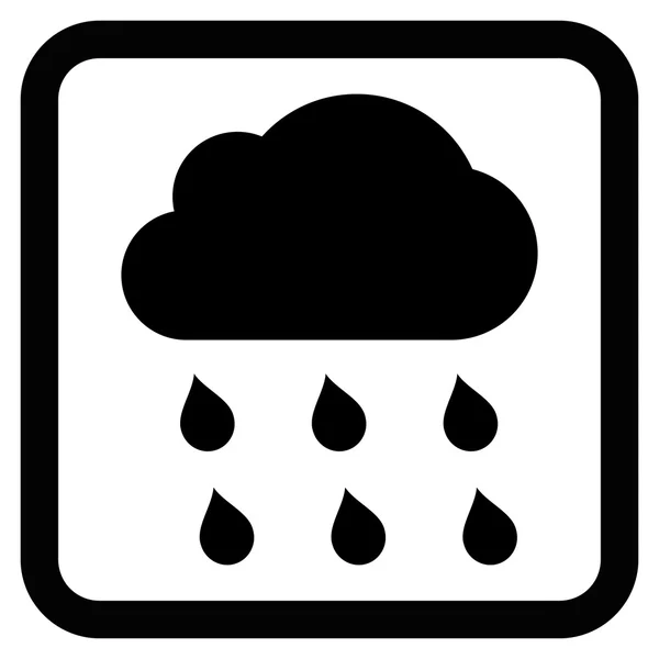 雨云平矢量图标 — 图库矢量图片