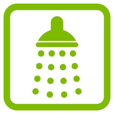 Duş düz vektör simgesi