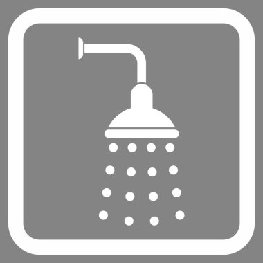 Duş düz vektör simgesi
