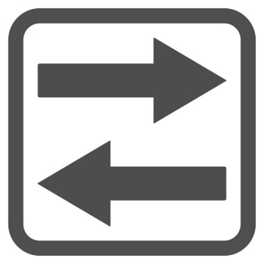 Yatay Çevir okları vektör simge düz