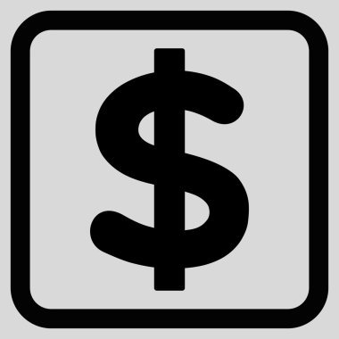 Dolar düz vektör simgesi