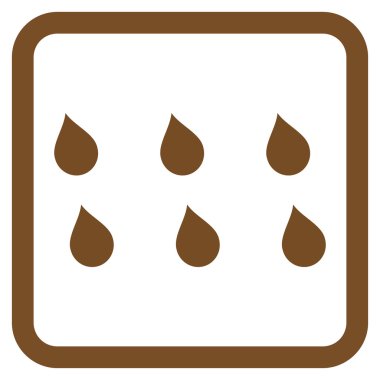 Damla düz vektör simgesi