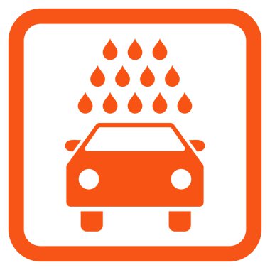 Araba Yıkama Düz Vektör Simgesi