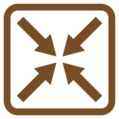 Merkezi oklar düz vektör simgesi