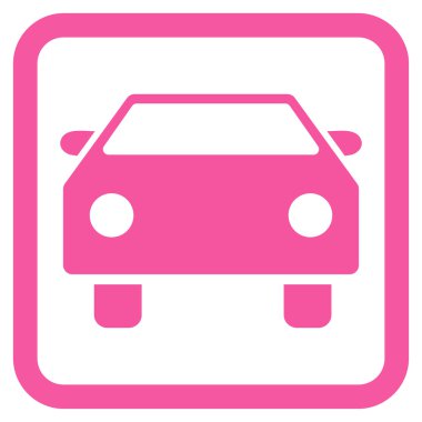 Otomobil Düz Vektör Simgesi