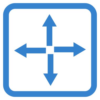 Oklar düz vektör simgesini genişletin