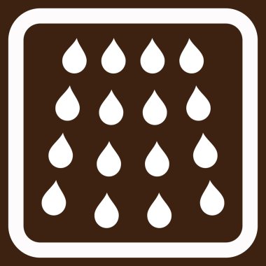 Damla düz vektör simgesi