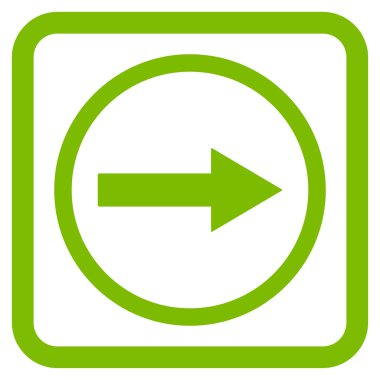 Sağ yuvarlak ok düz vektör simgesi