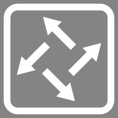 Santrifüj oklar düz vektör simgesi