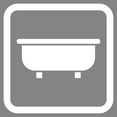Küvet Düz Vektör Simgesi