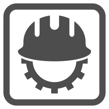 Geliştirme işçisi düz vektör simgesi