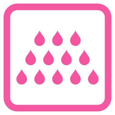 Damla düz vektör simgesi