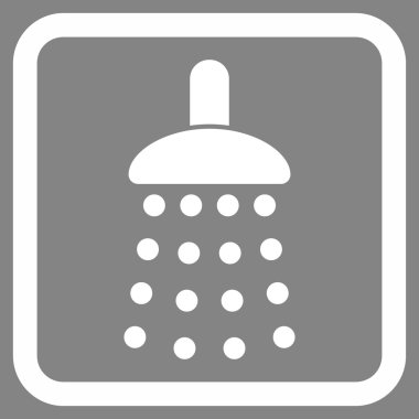 Duş düz vektör simgesi