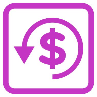 Ters ibraz düz vektör simgesi