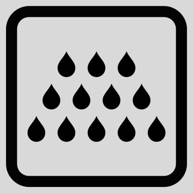 Damla düz vektör simgesi