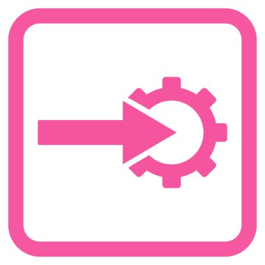 COG Tümleştirme düz vektör simgesi