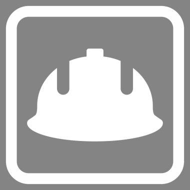 İnşaat kask düz vektör simgesi