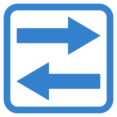 Yatay Çevir okları vektör simge düz