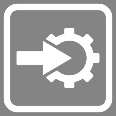 COG Tümleştirme düz vektör simgesi