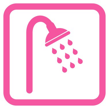 Duş düz vektör simgesi