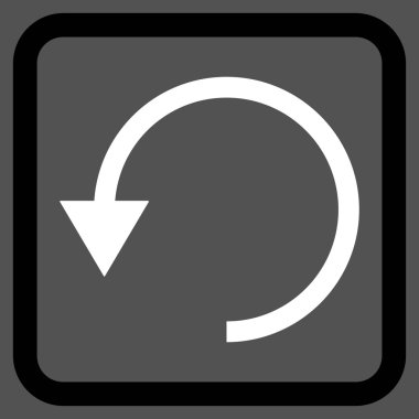 Saatin tersi yönde düz vektör simge döndürmek