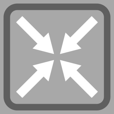 Merkezi oklar düz vektör simgesi