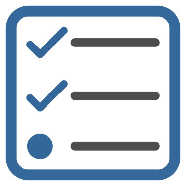 Kontrol Listesi Düz Vektör Simgesi