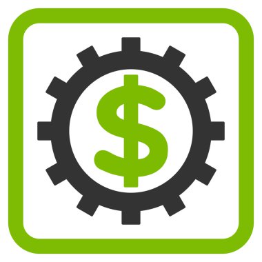 Finans sektöründe düz vektör simgesi