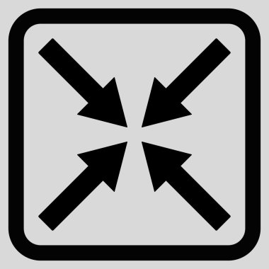 Merkezi oklar düz vektör simgesi