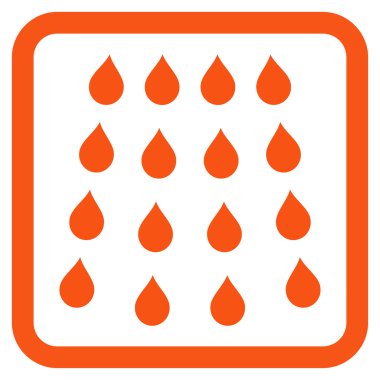 Damla düz vektör simgesi