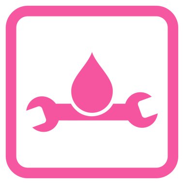 Sıhhi tesisat düz vektör simgesi