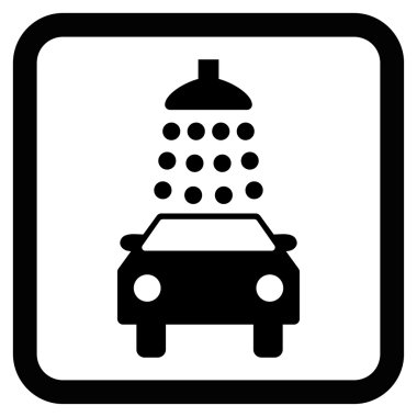 Araba Yıkama Düz Vektör Simgesi