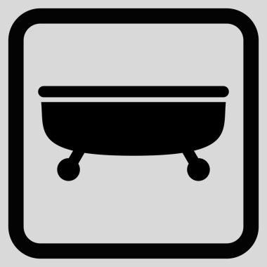 Küvet Düz Vektör Simgesi