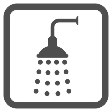 Duş düz vektör simgesi