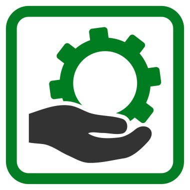 Hizmet düz vektör simgesi