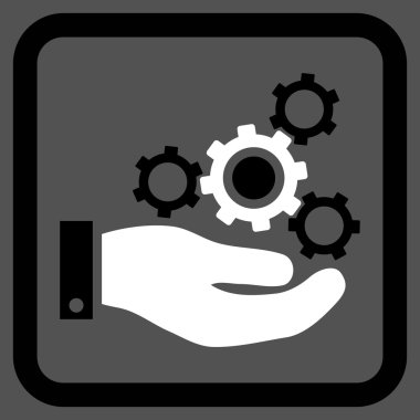 Mekanik Servisi düz vektör simgesi