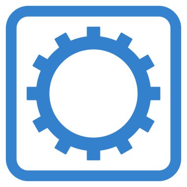 dişli düz vektör simgesi