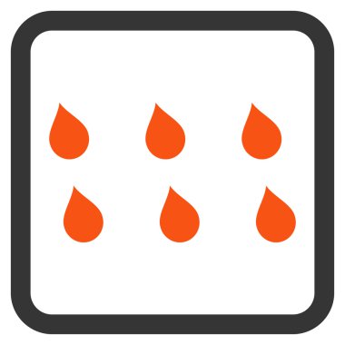 Damla düz vektör simgesi