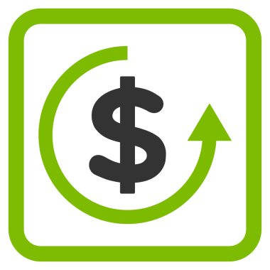 Düz vektör simge iade