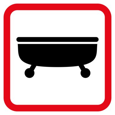 Küvet Düz Vektör Simgesi