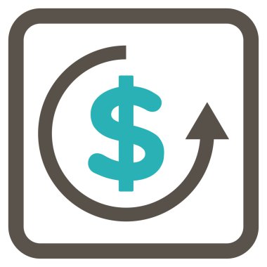 Düz vektör simge iade