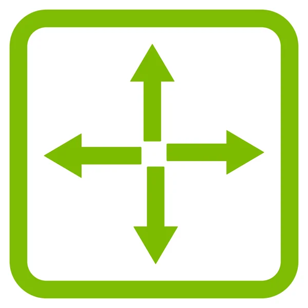 Expand Arrows Flat Vector Icon — Stock Vector