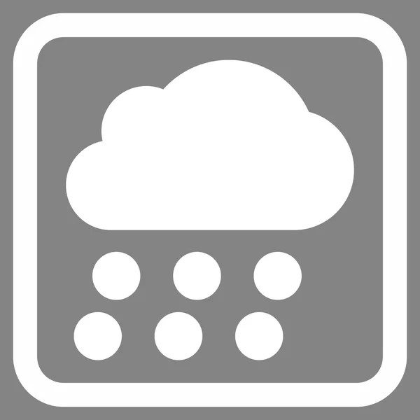 Rain Cloud Flat Vector Icon — Stock Vector
